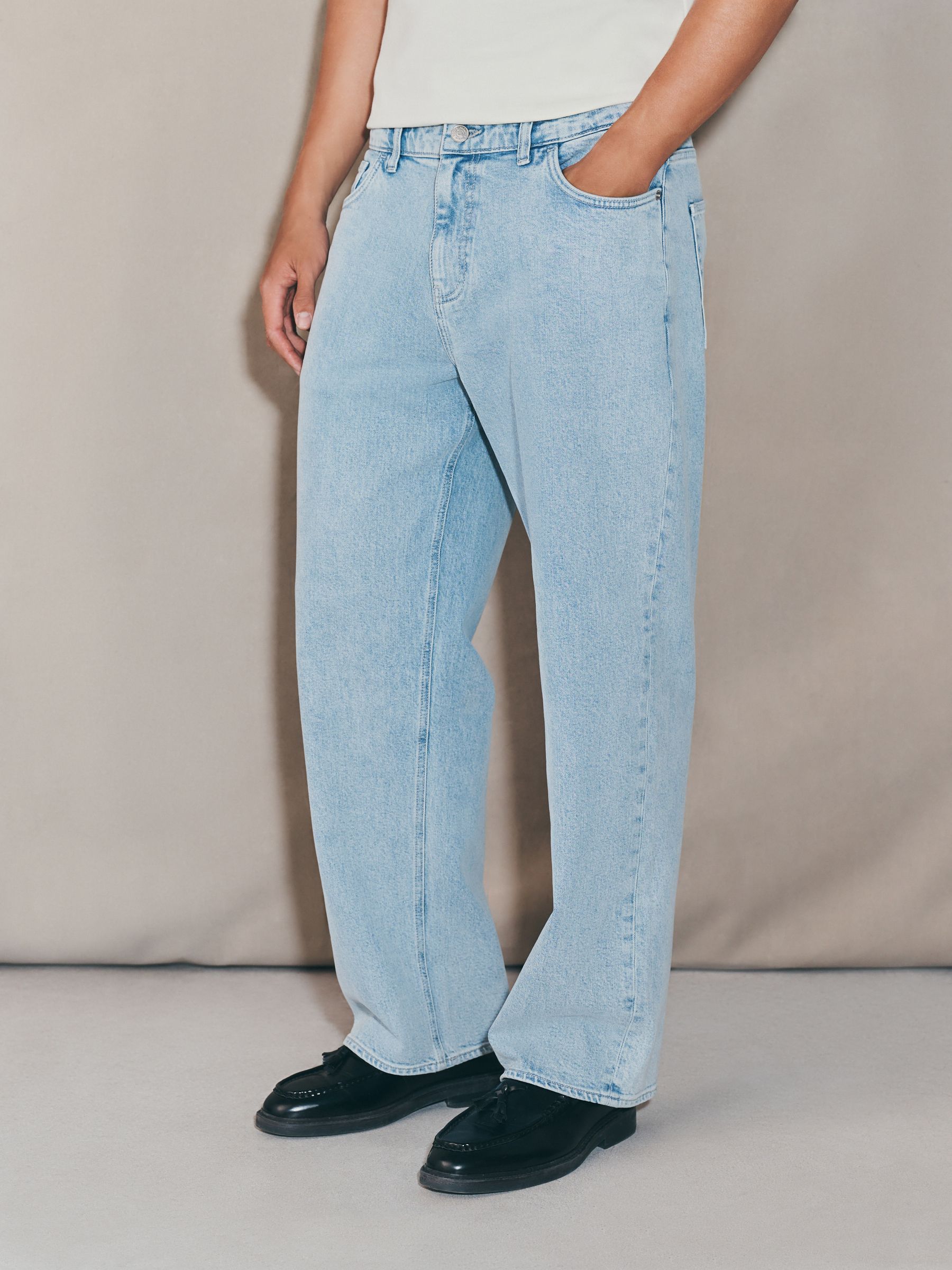 Lichtblauw - EDIT - Baggy Fit Jeans