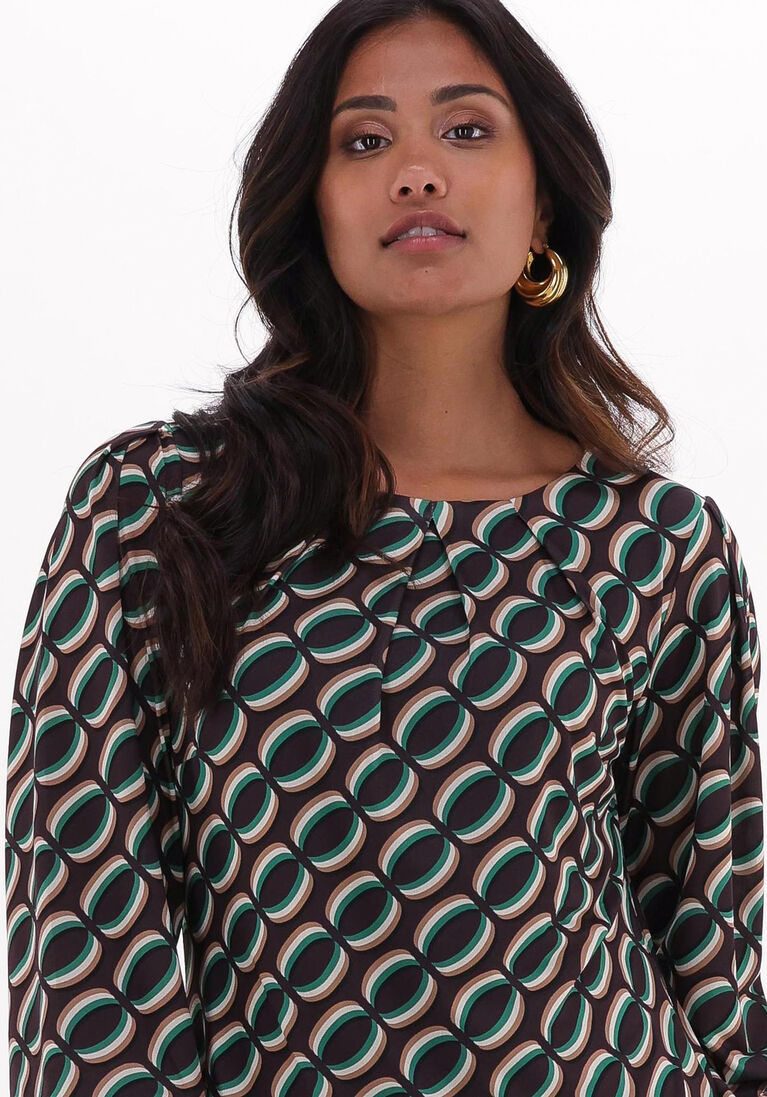 ANA ALCAZAR multi ana alcazar mini jurk dress ballonsleeves no belt &ouml;ko-tex 100