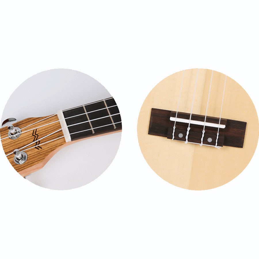 Flight Designer Series DUC525E SP/ZEB elektrisch-akoestische concert ukelele met gigbag
