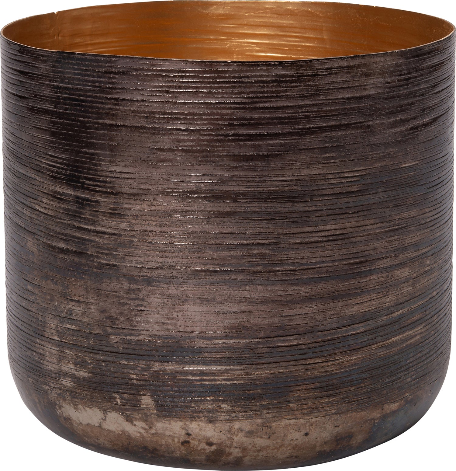 Intratuin bloempot Juna koper / blauw D 18 H 19 cm