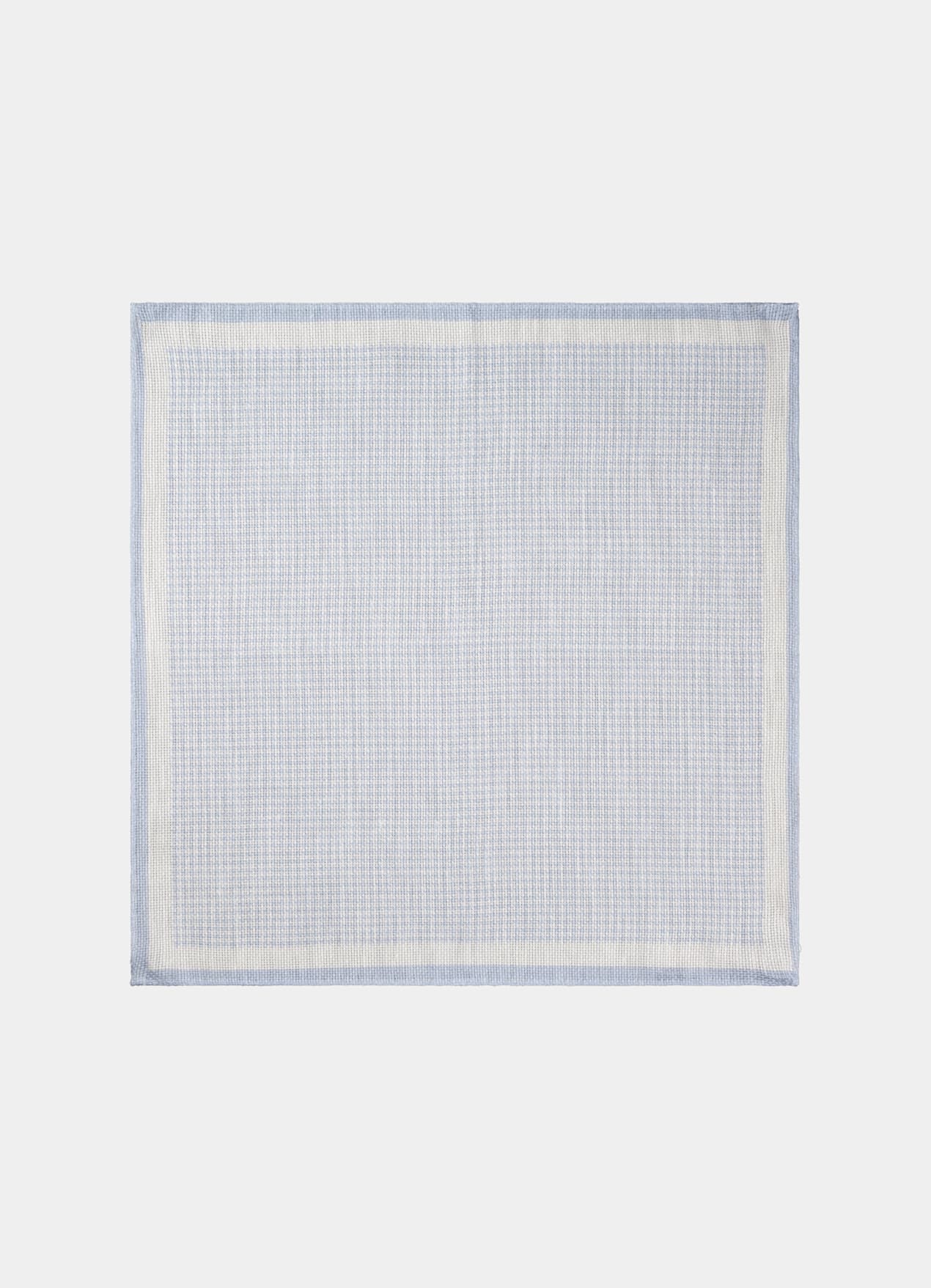 Pochette bleu clair motif graphique