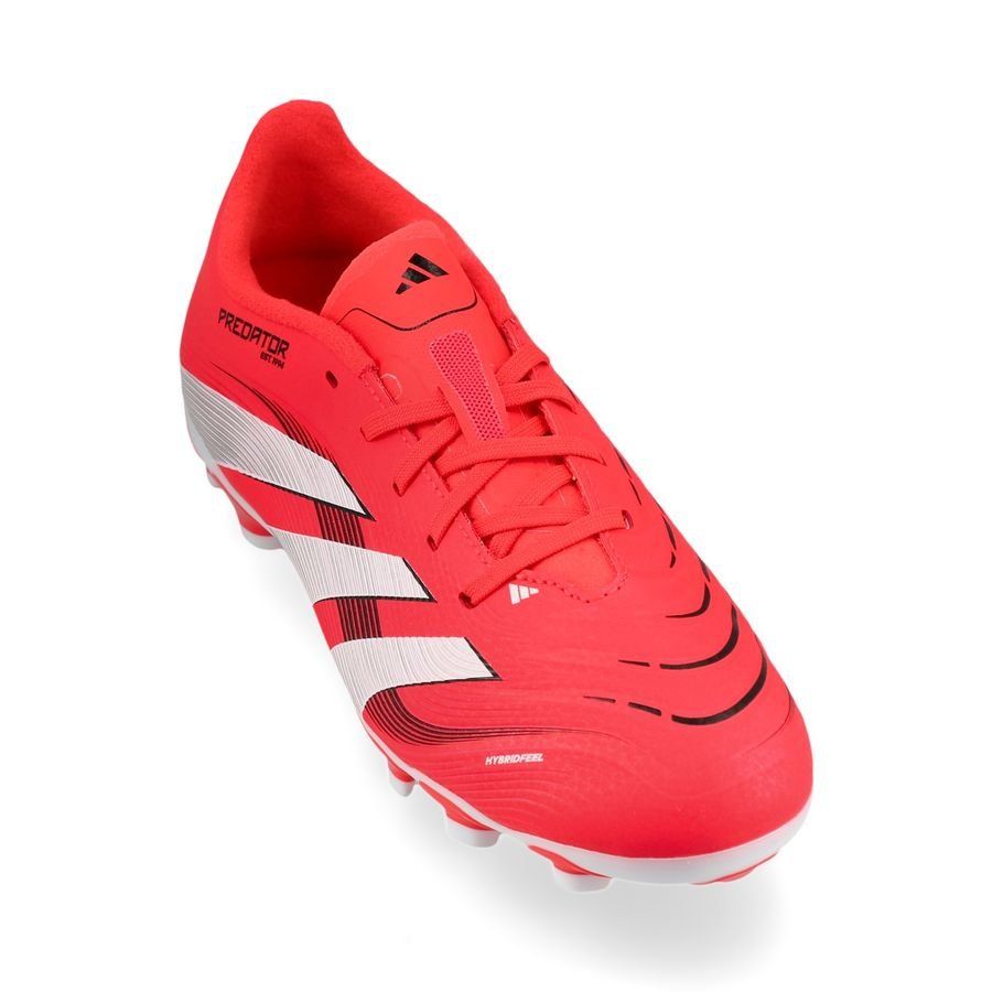 adidas Predator League MG Pure Victory - Lucid Red/Blanc/Noir Enfant