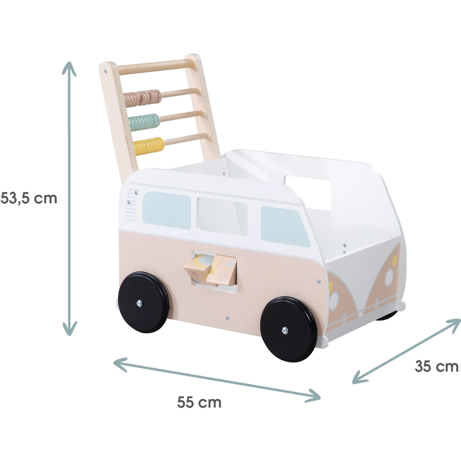 kindsgard Lauflernwagen turbus altrosa