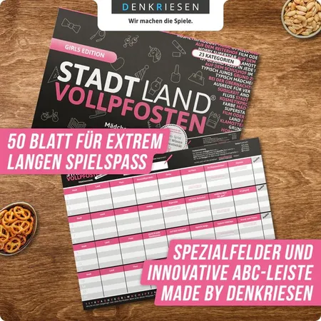 Denkriesen Stadt, Land, Vollpfosten - Girls Edition 