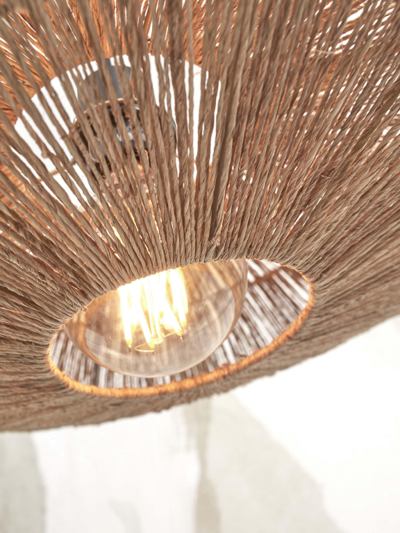 Good&Mojo Iguazu hanglamp schijf Ø40 small naturel