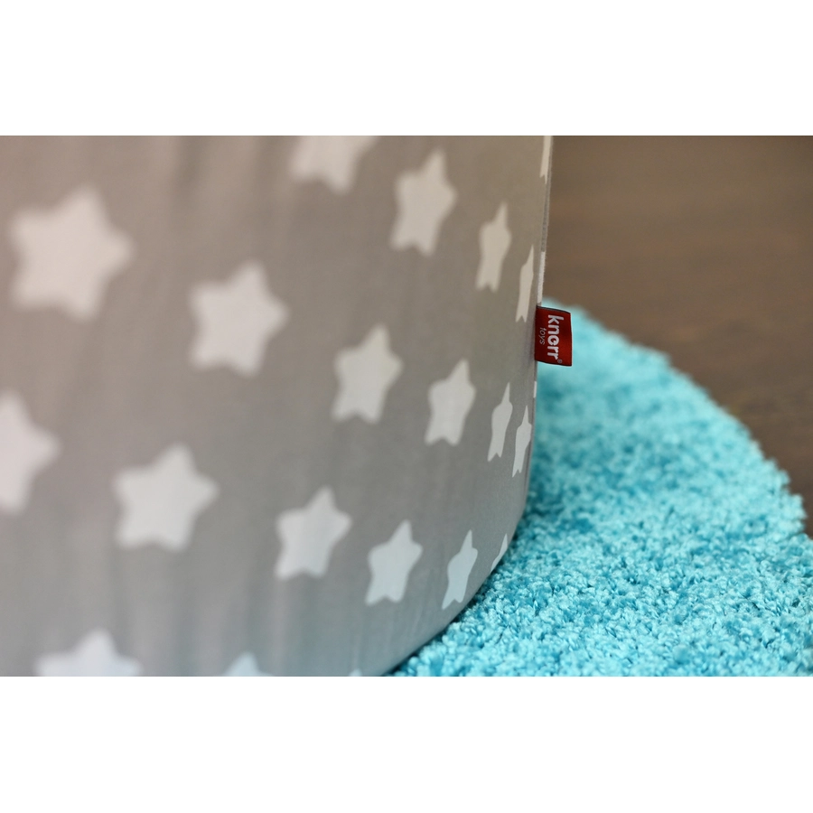 knorr toys® Bällebad soft - Grey white stars - 300 balls greycreme grau