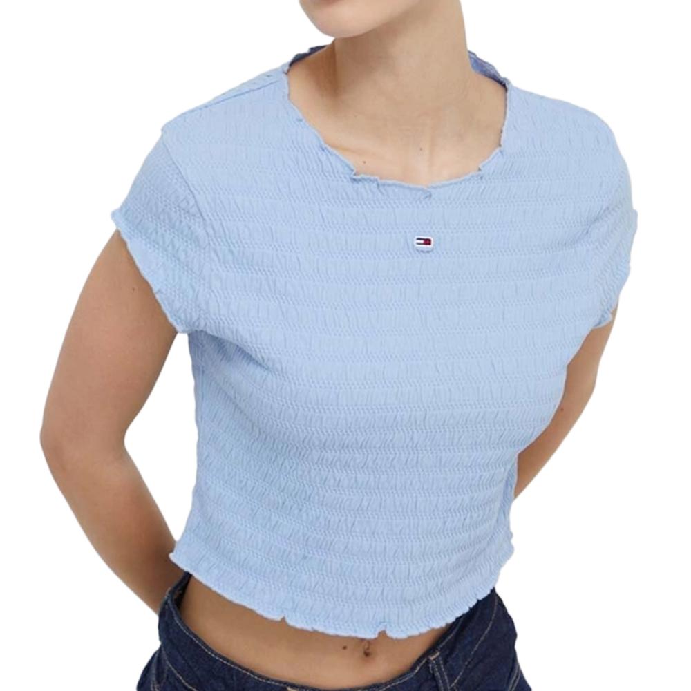 Tommy Hilfiger T-shirt Bleu Femme Tommy Hilfiger Smock
