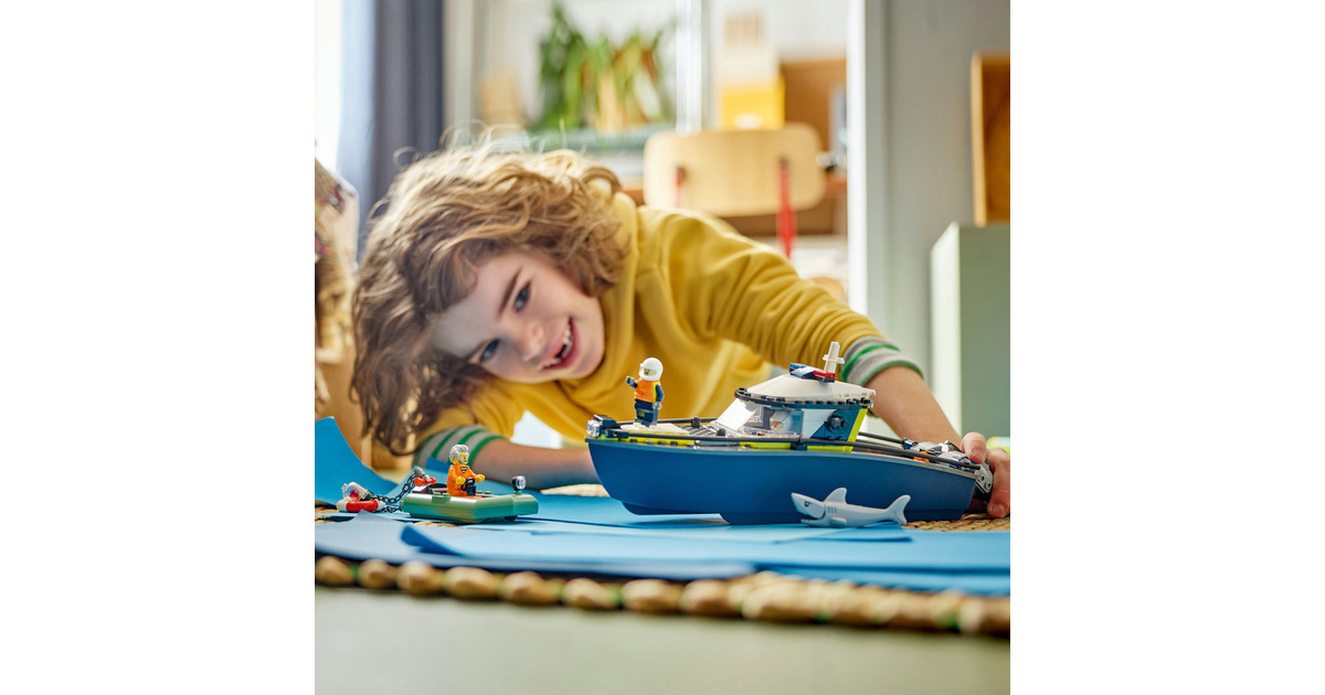 LEGOCity - Achtervolging met politieboot Constructiespeelgoed  (60456)