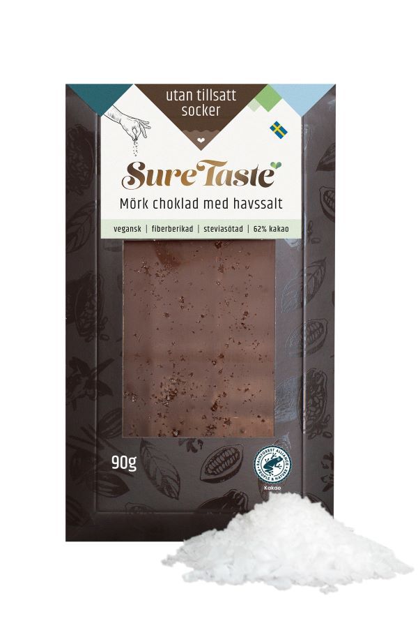 Sure Taste Mørk Sjokolade med Havsalt