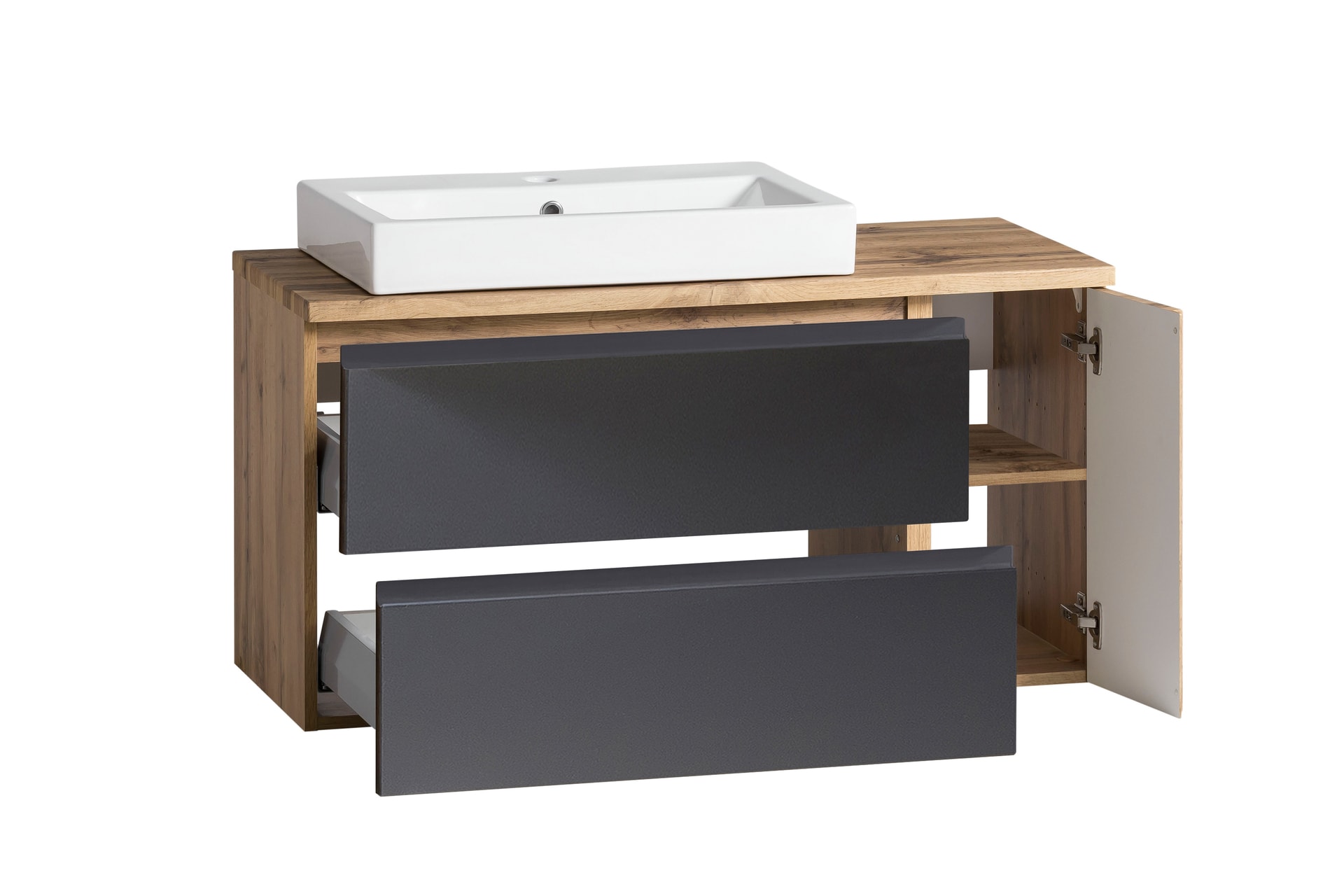 Bad-Waschtischkombination GENT grau 105cm