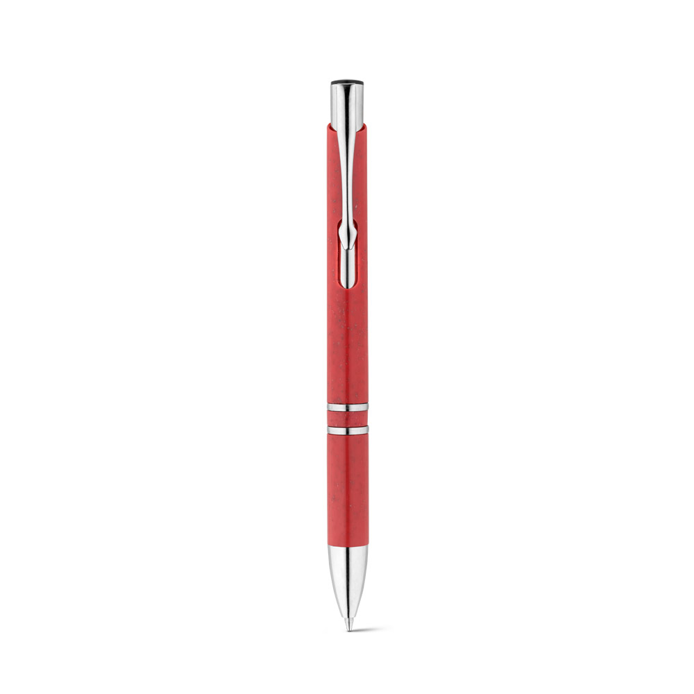 hi!dea 91771 - Stylo bille en paille de blé et ABS avec attache