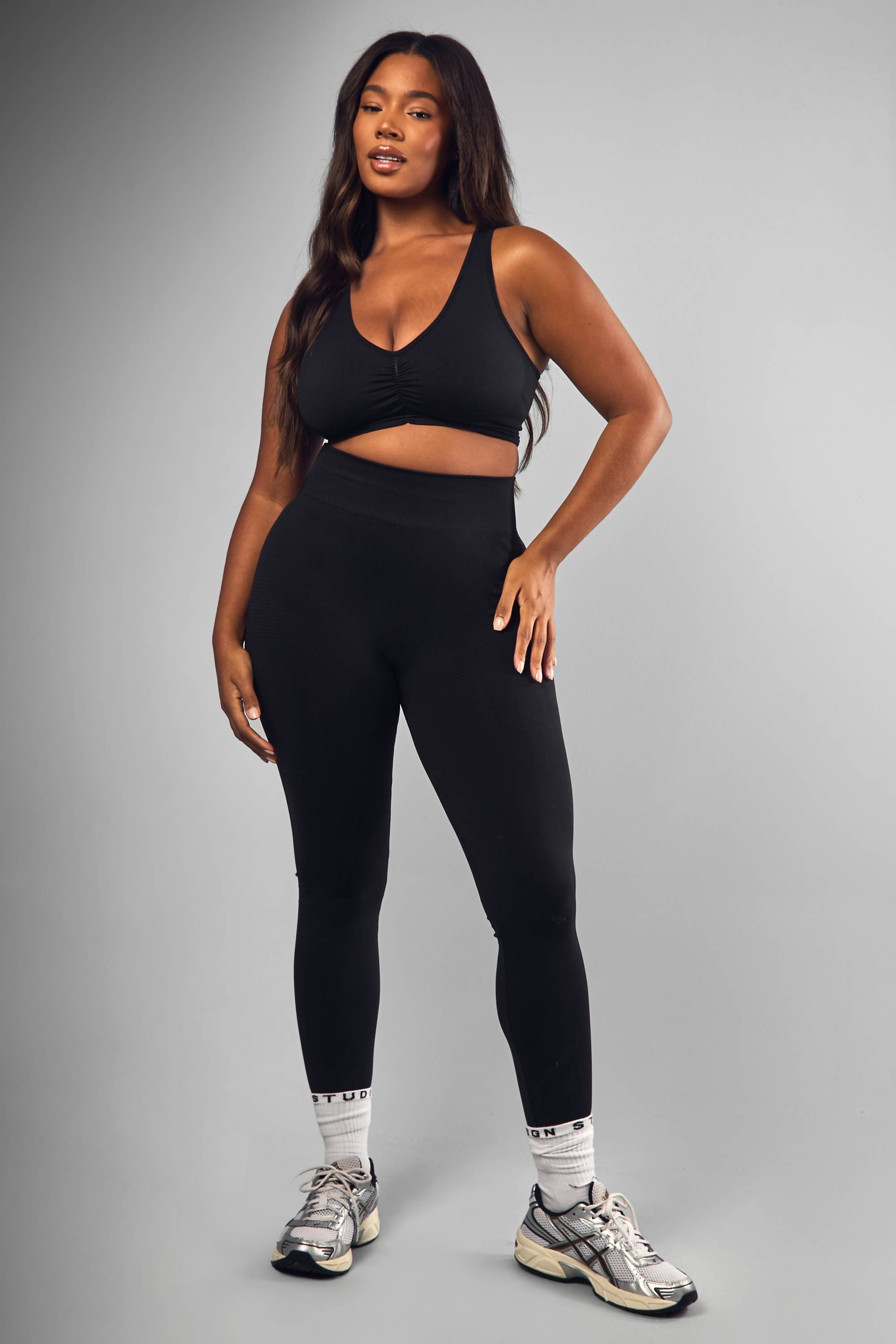 boohoo Legging Sculpt Seamless à Effet Rehausseur de Fesses Plus Premium