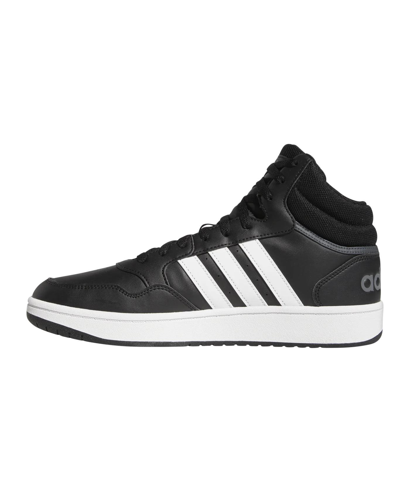 adidas Hoops 3.0 Mid Schwarz Weiss