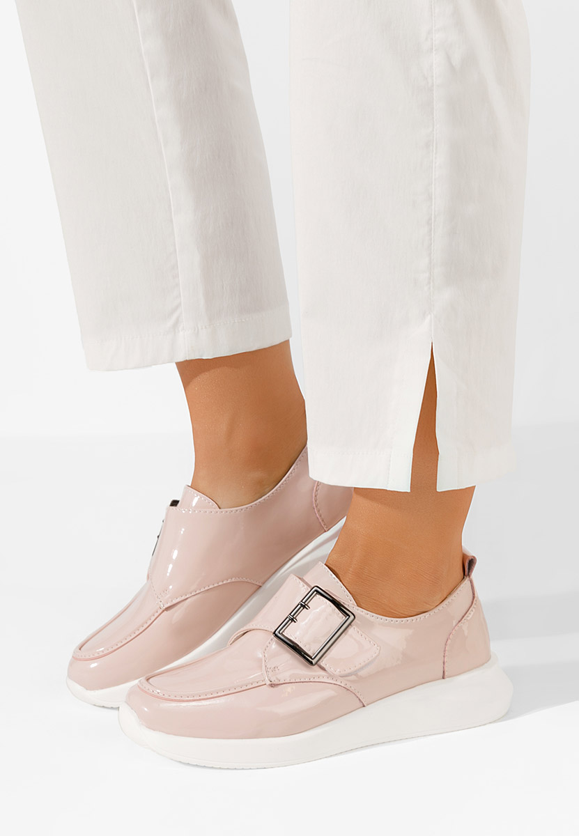 Chaussures casual femme en cuir roses Sylia V2