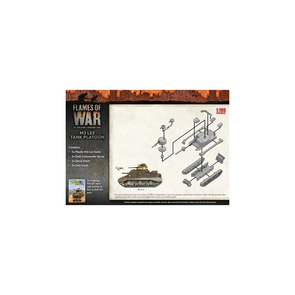 Flames of war - M3 Lee Tank Platoon