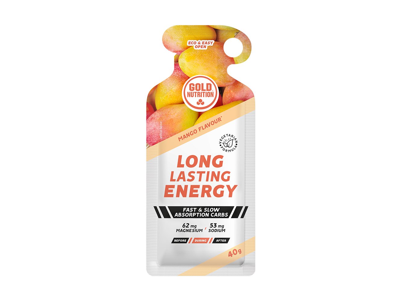 GEL ENERGÉTICO GOLDNUTRITION LONGA DURAÇÃO MANGA 40 G