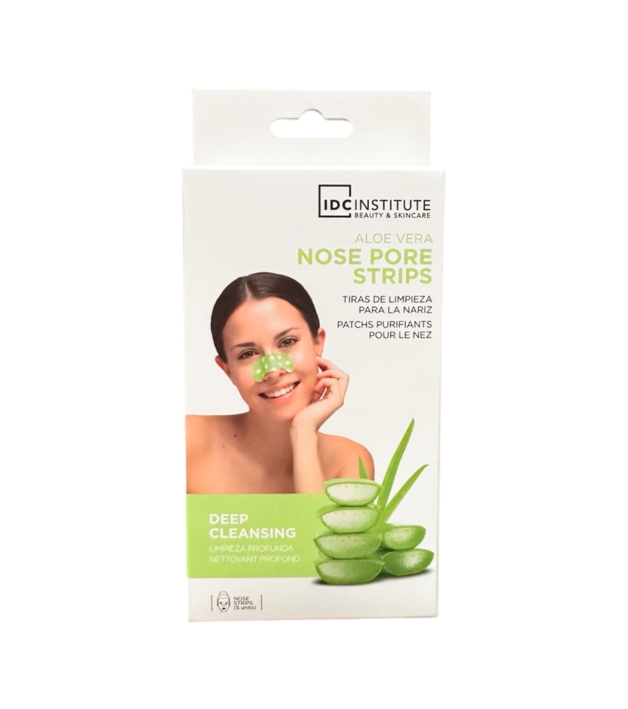 IDC Institute - Tiras de limpeza de poros Vegan Formula - Aloe vera