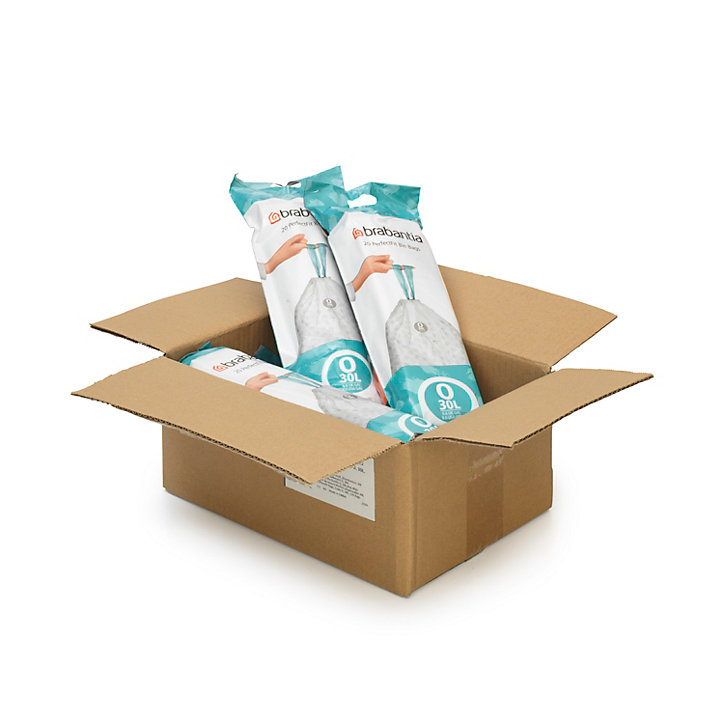 6 lot de 20 sacs poubelles avec poignée Brabantia PerfectFit 30 L