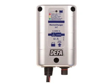 DEFA marinecharger 12v 1 x 7a schuko