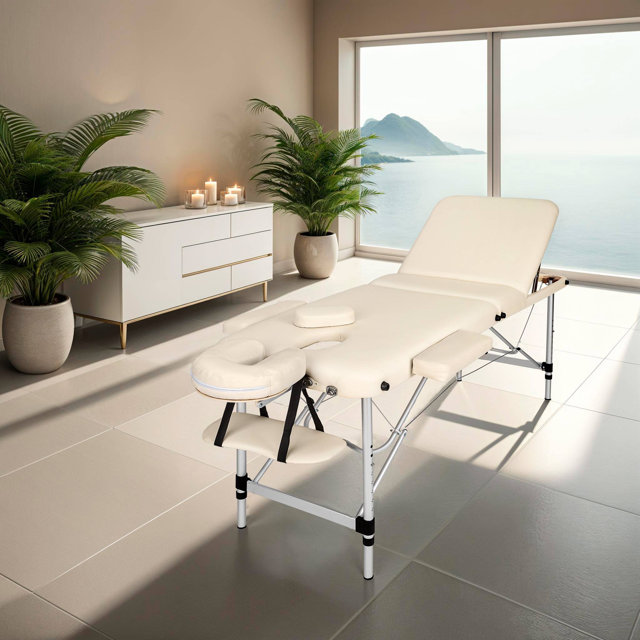 3 Zonen Massageliege-Set
