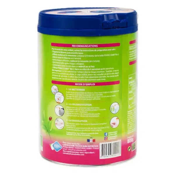 France Bébé Nutrition Leite de Seguimento Orgânico 2ª Etapa 800g