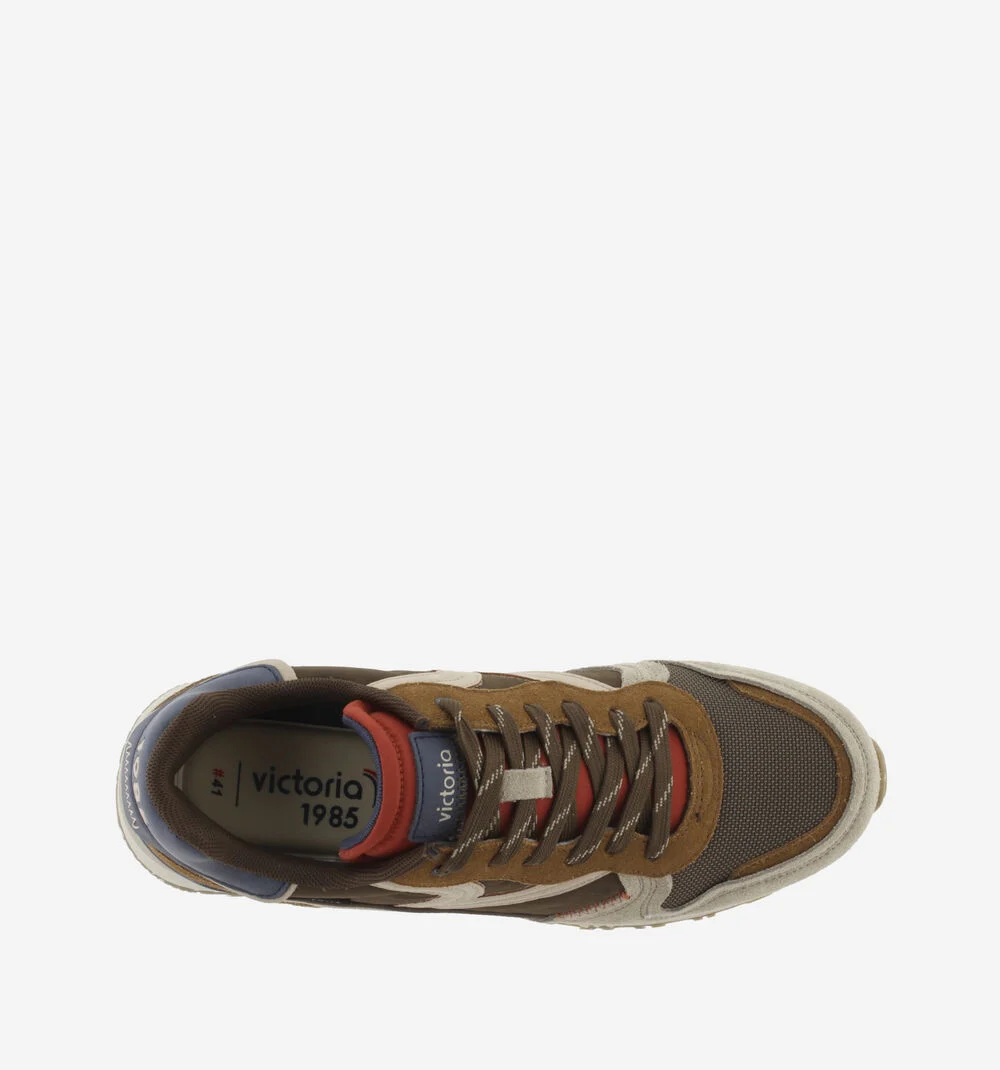 LEGGERA CASUAL Baskets homme à semelles recyclées MARRON