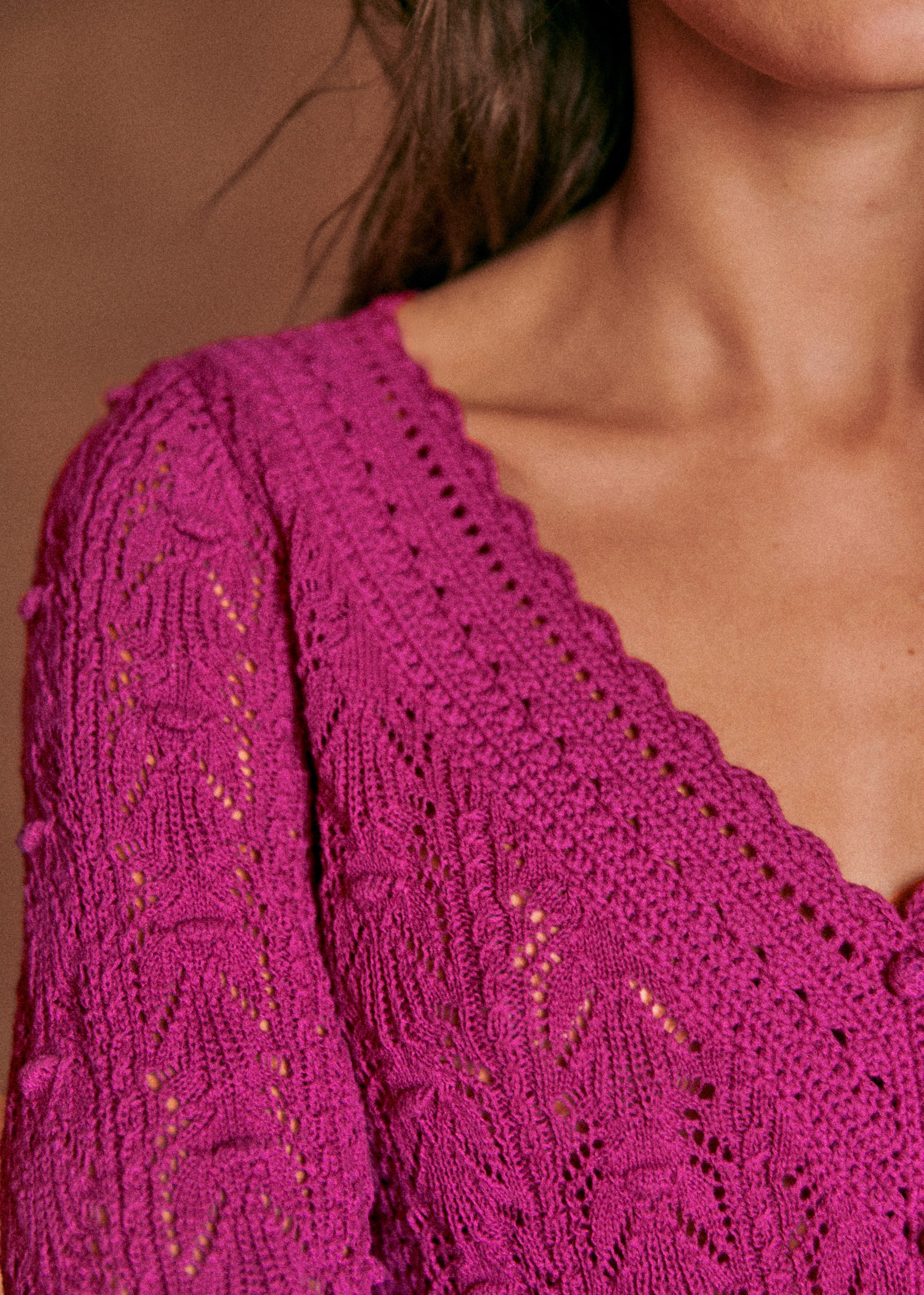 Gilet Saja - Bougainvillier - E-SHOP/MAILLE 5905440