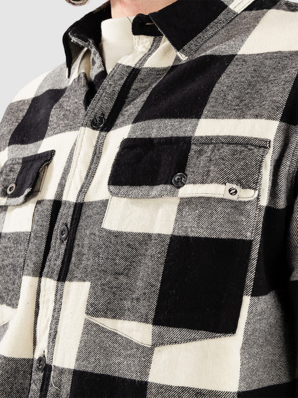 Dravus Travis Shirt black/white asparagus
