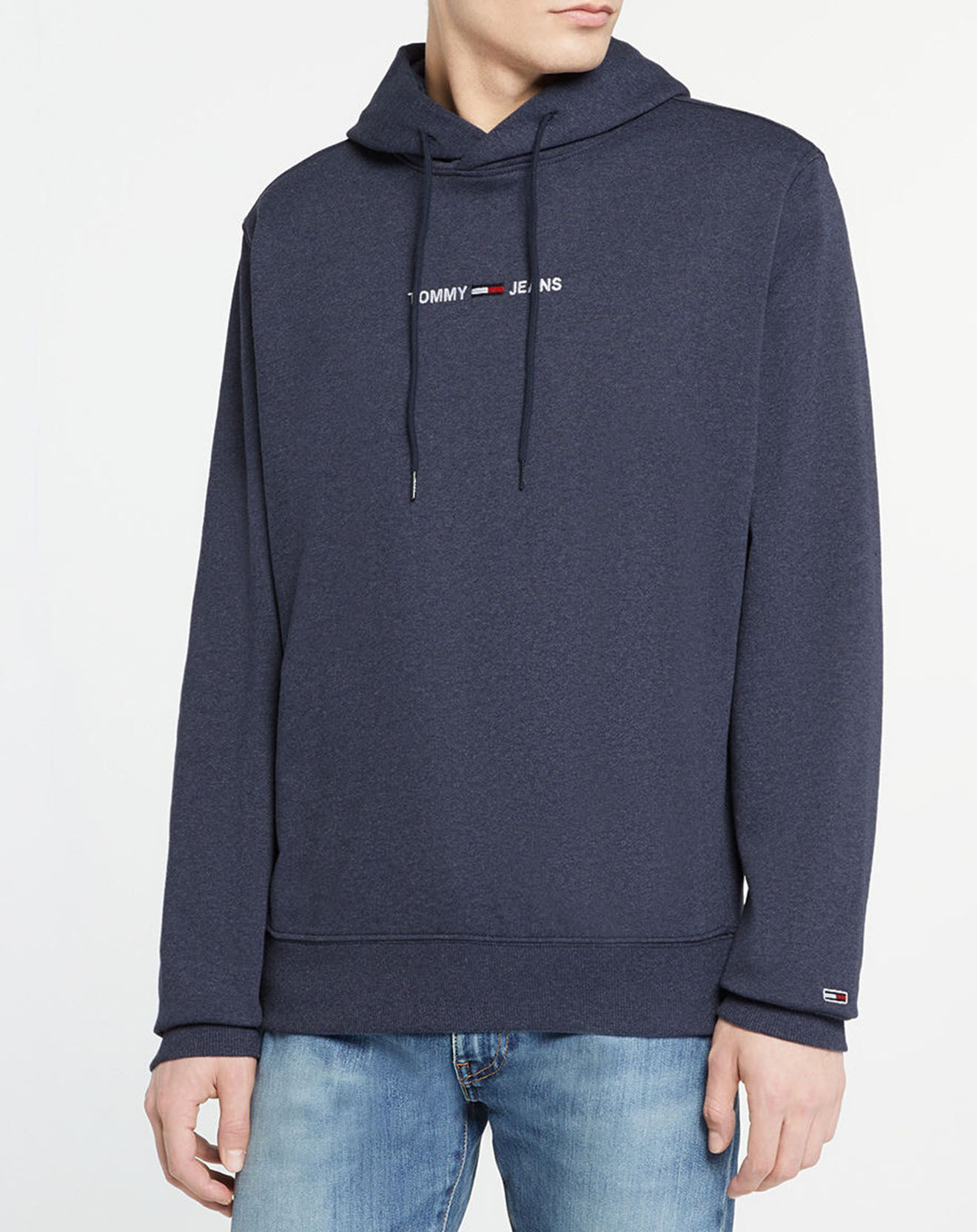 Tommy Jeans Sweat à capuche Linear Logo bleu marine
