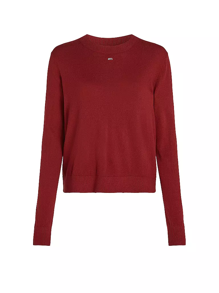 TOMMY JEANS Pullover rot