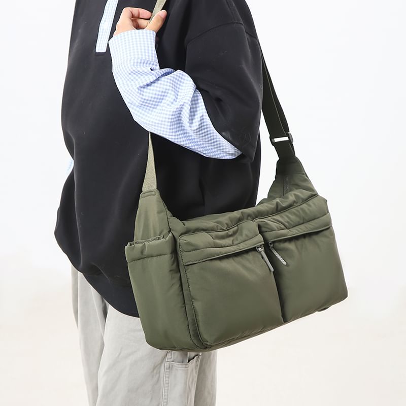 IOU - Effen nylon crossbodytas