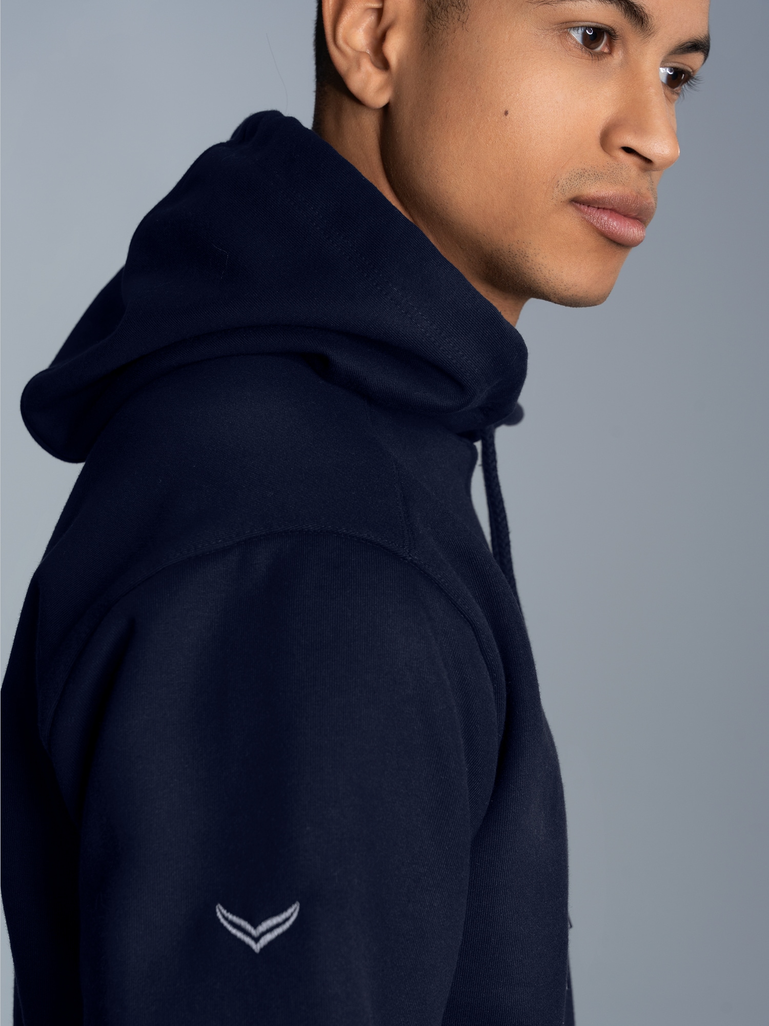Hoodie aus SweatqualitätNavy