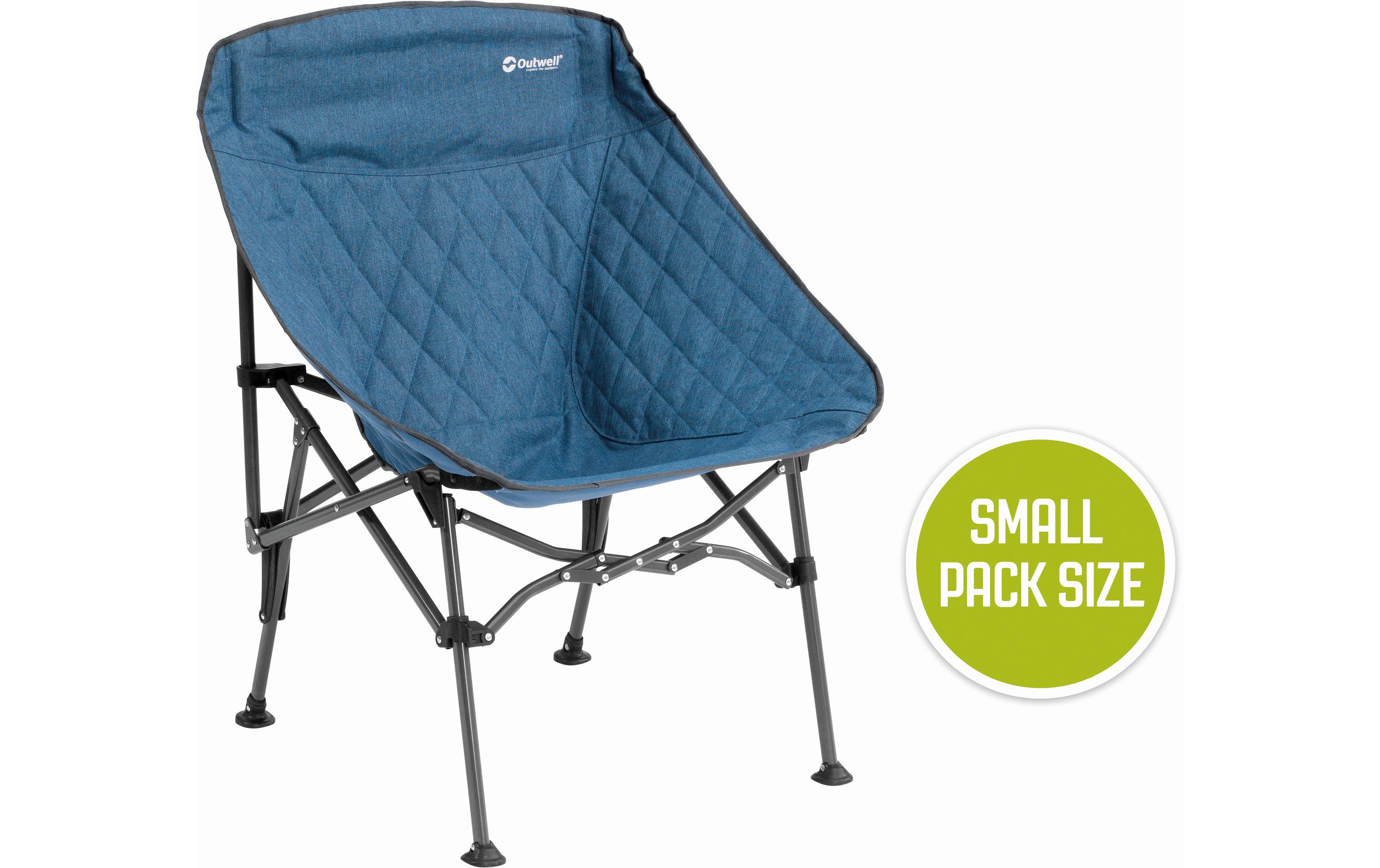 Campingstuhl Strangford, Blau<br>Hochfester, stabiler Faltstuhl aus Stahl