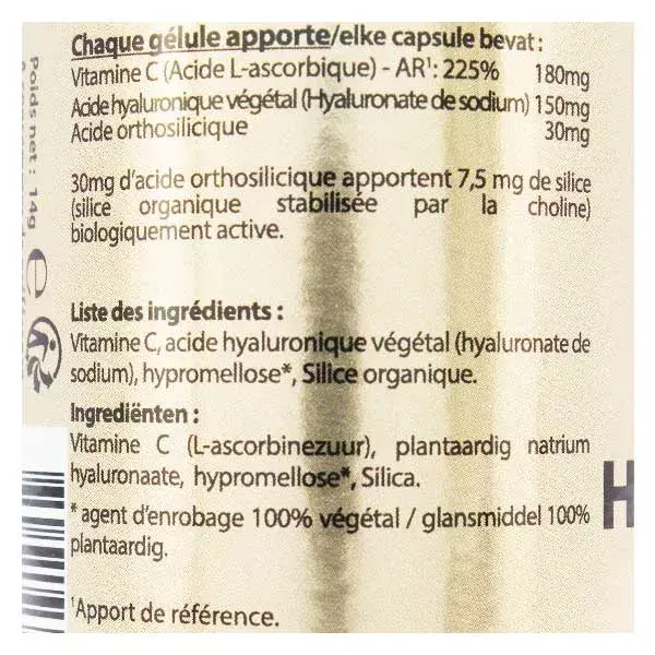 Vit'all+ Ácido Hialurônico de Origem Vegetal 150mg 30 Cápsulas Vegetais
