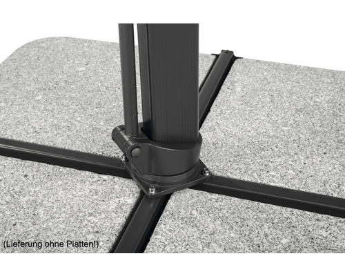Schneider Rhodos Smart parasol, 300 x 300 cm, zilvergrijs