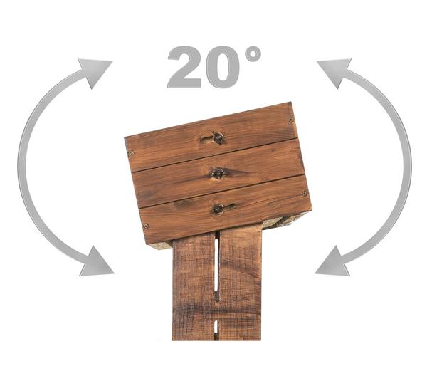 Hecht Holz-Hochbeet Cube 2, braun, ca.