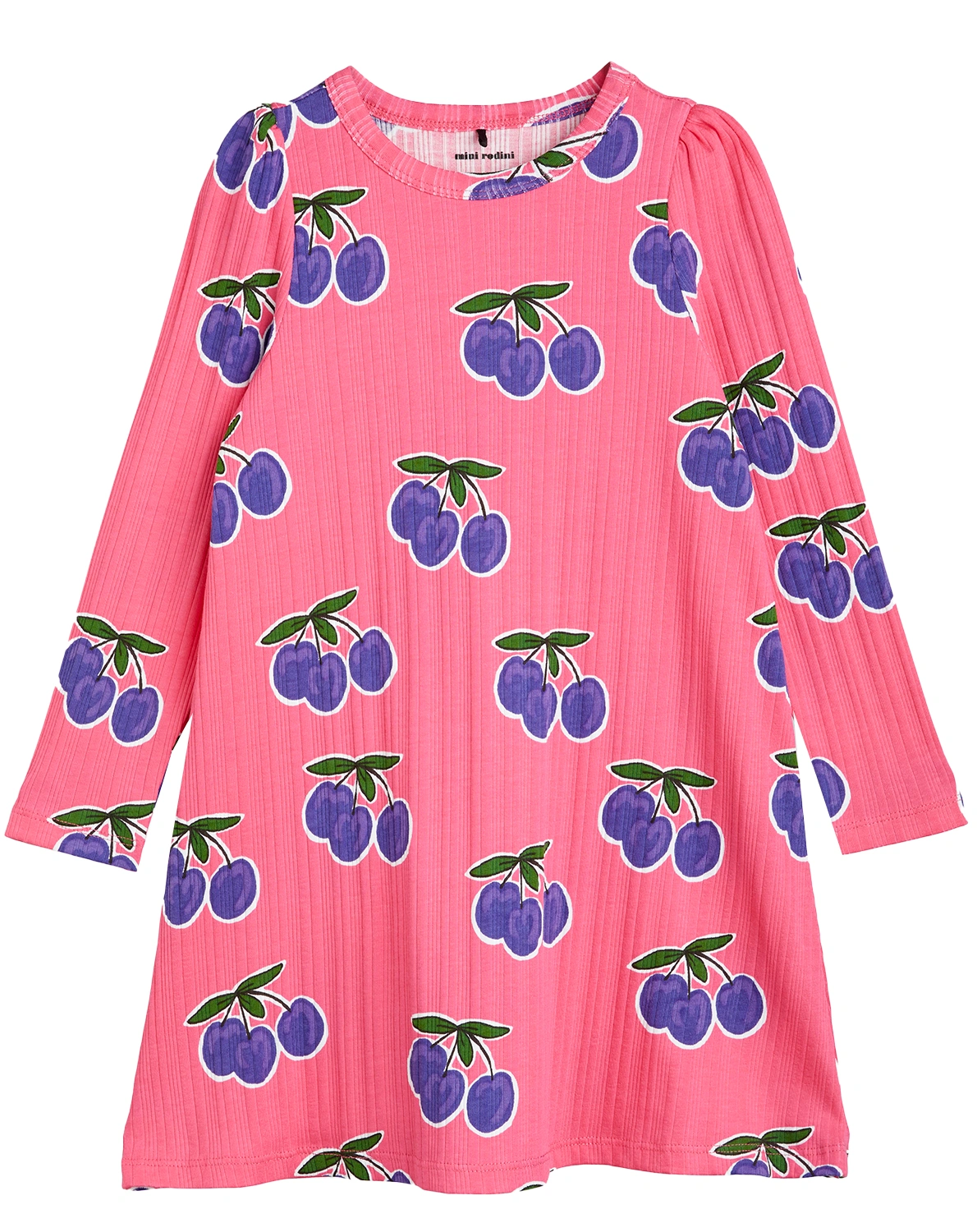 Langarmkleid PLUM AOP in pink