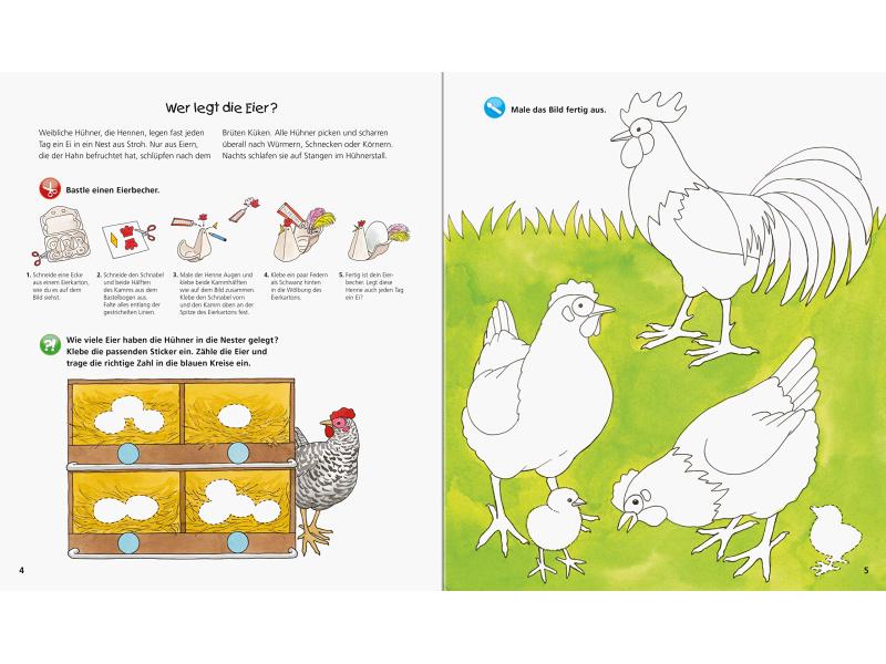 Ravensburger Kinder-Sachbuch WWW Aktiv-Heft Bauernhof Kinder-Sachbuch