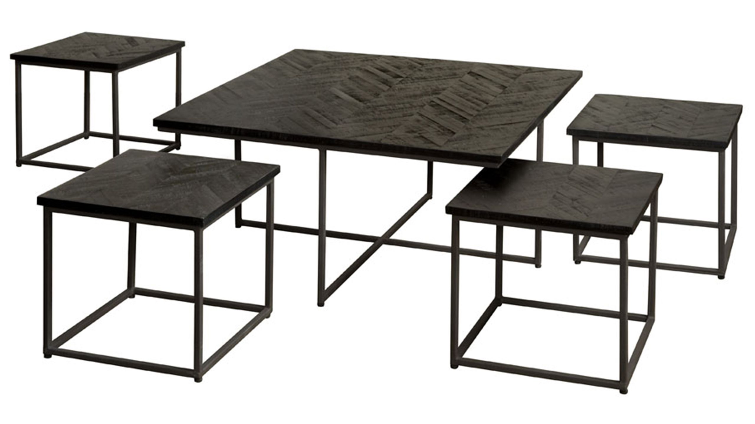 Salontafelset Via B90 x D90 x H45 cm