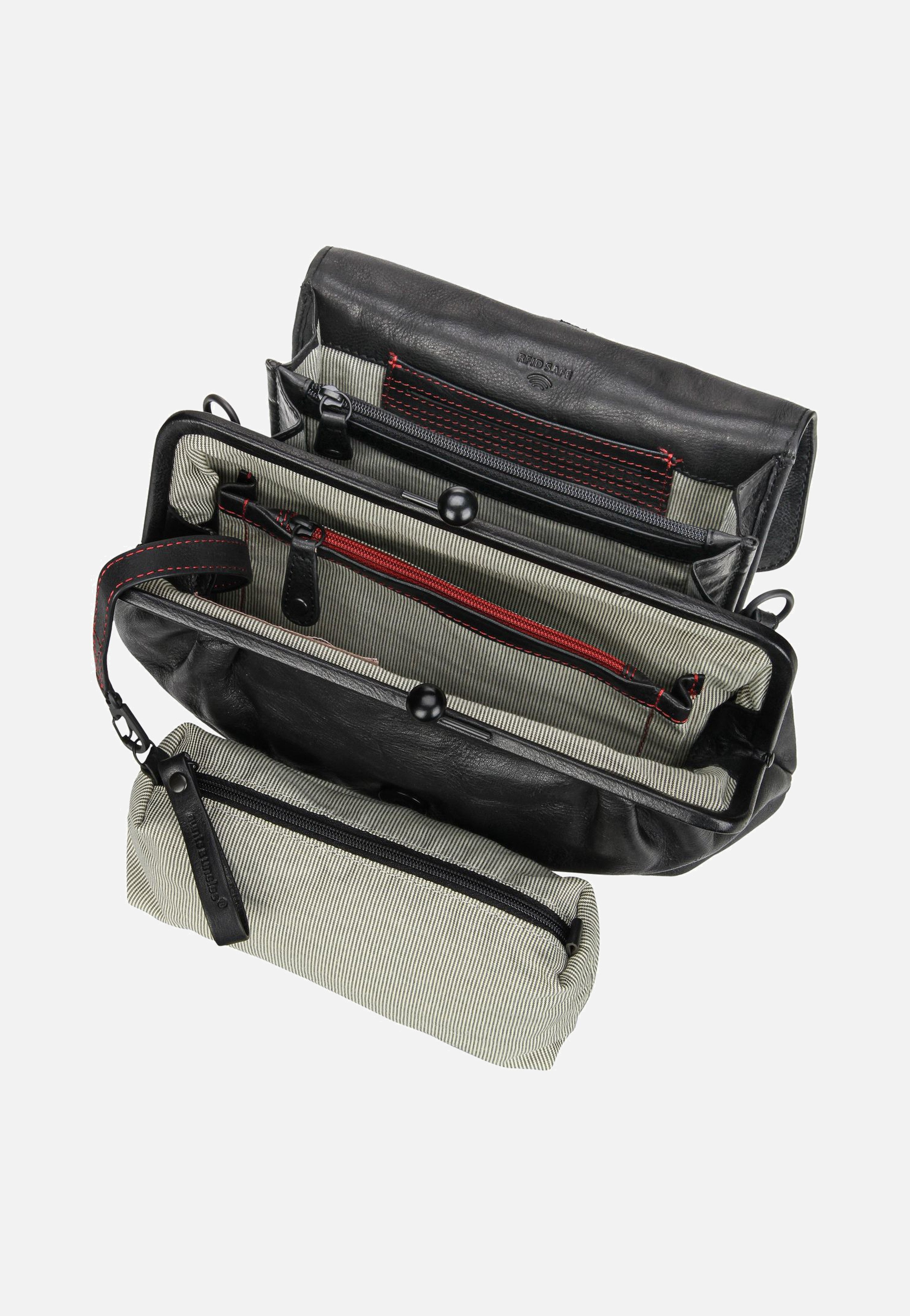 Mrs. Madeline Black Smoke - Crossbody Bag