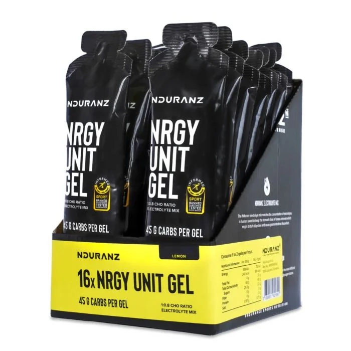 Nduranz Unisex Energi-gels Nrgy Unit Gel - Box 16 Hvid