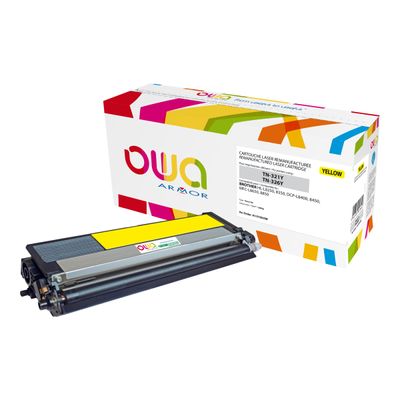 Cartouche laser compatible Brother TN326 - jaune - Owa K15785OW