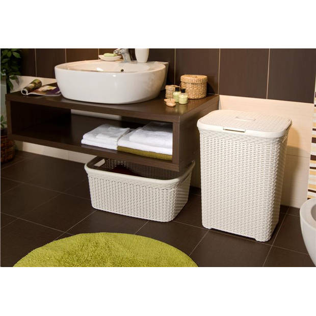 Curver Style Wasmand - 45L - Vintage wit
