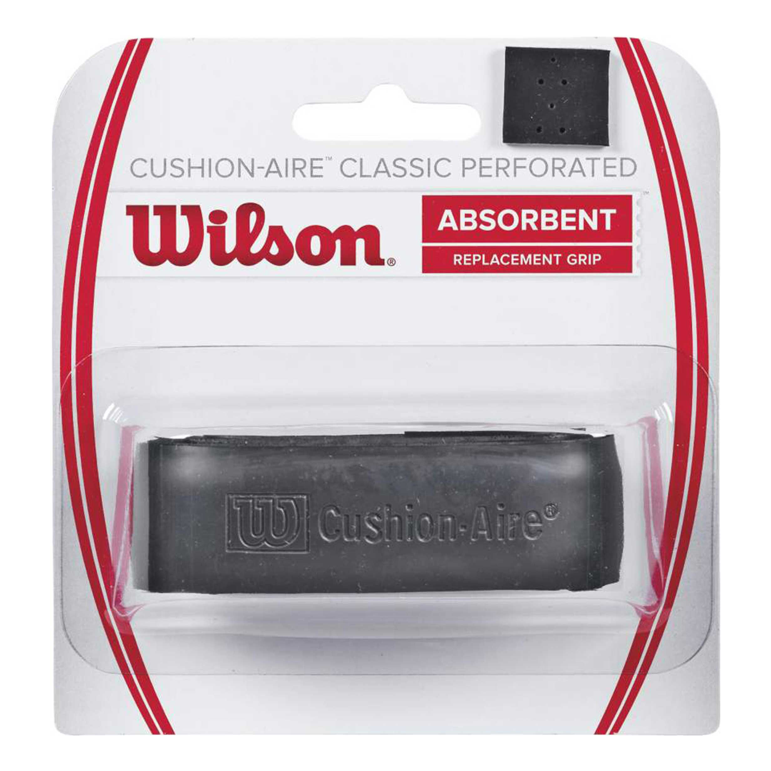 Wilson Cushion-Aire Classic Perforated Pack 1 Unité - Noir