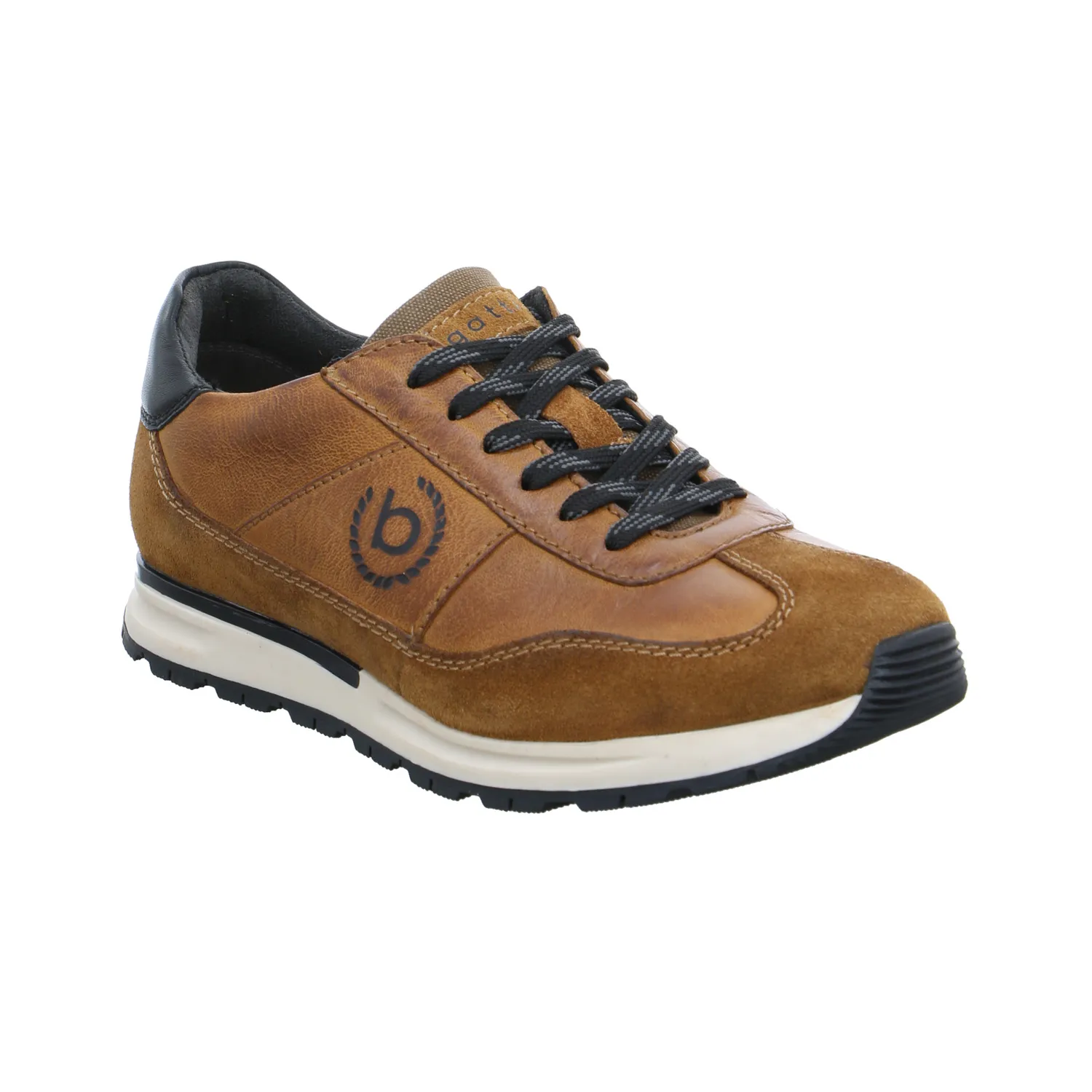 BUGATTI SHOES Halbschuhe Sneaker Cognac Leder