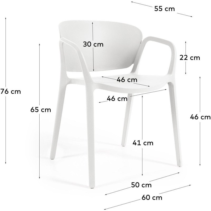 Chaise d'extérieur ANIA - Usage intérieur et extérieur