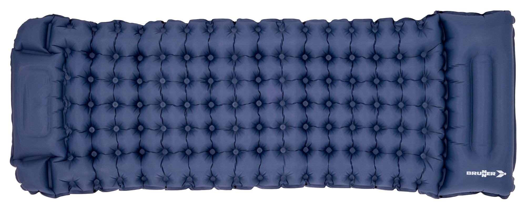 Brunner Moflate Luftmatratze / Luftbett mit integrierter Pumpe 200 x 70 cm blau