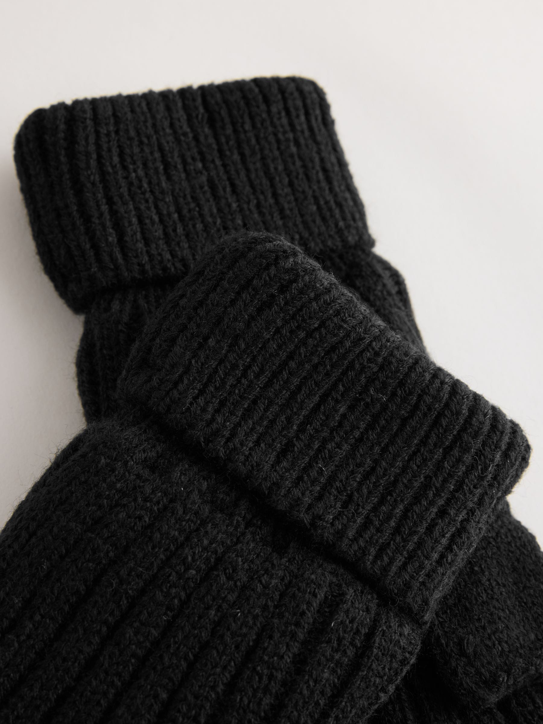 Zwart - Thinsulate® vingerloze handschoenen