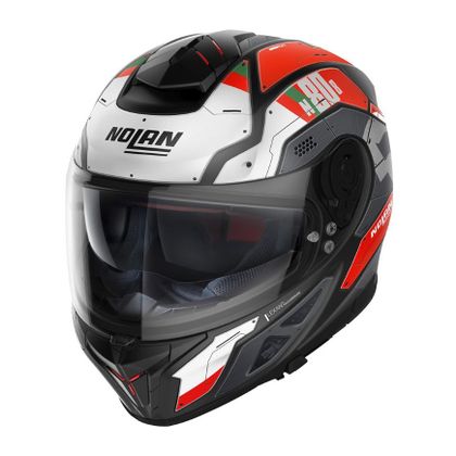 Casque Nolan N80-8 - STARSCREAM N-COM - Noir / Rouge