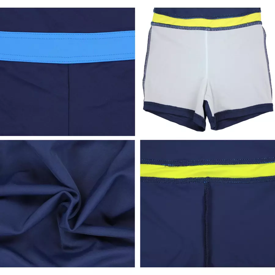 Aquarti Mädchen Badeanzug mit Bein Racerback blau